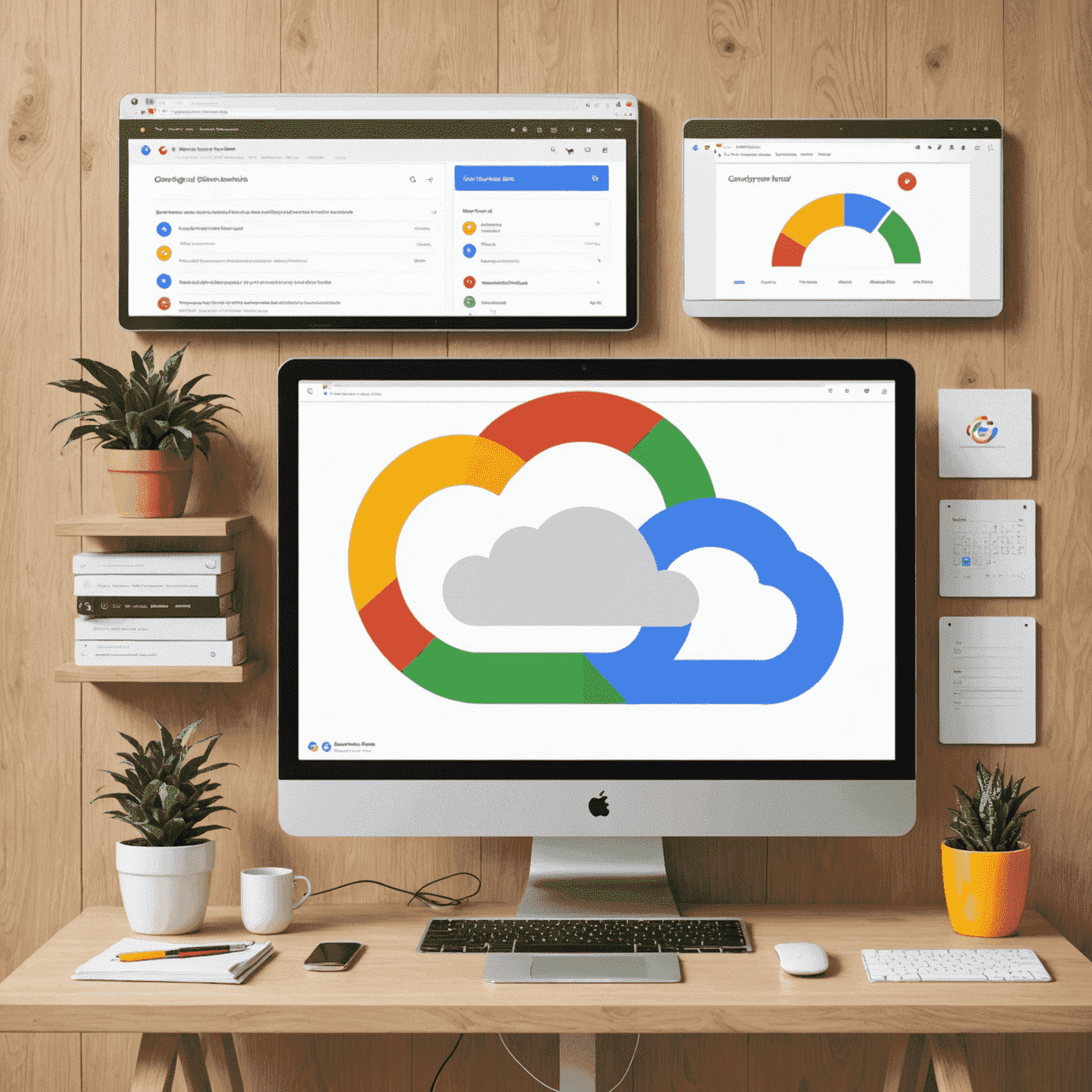 Interfejs Google Cloud Console z widokiem na projekty i usługi